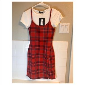 Pretty Little Thing plaid dress 👗